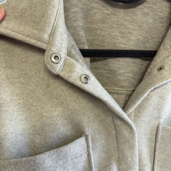 Beige/Gray Button-Up Jacket - Picture 2 of 3